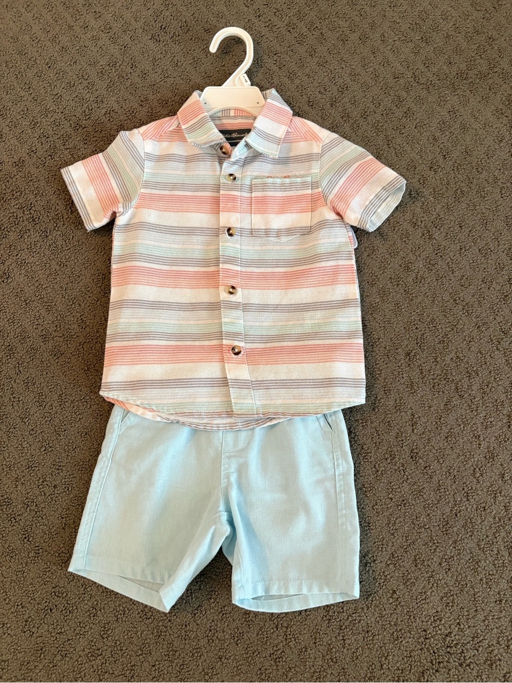 Eddie Bauer Toddler Boys’ Short-Sleeve Shirt & Shorts - Size 2T